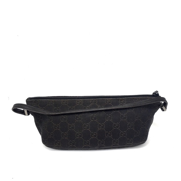 Authentic Gucci brown monogram small baguette bag - Picture 5 of 16